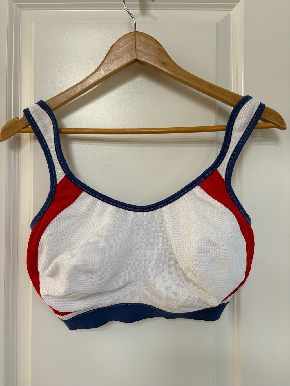Anita White Red Navy Colorblock High-Support Sports Bra Extreme Control